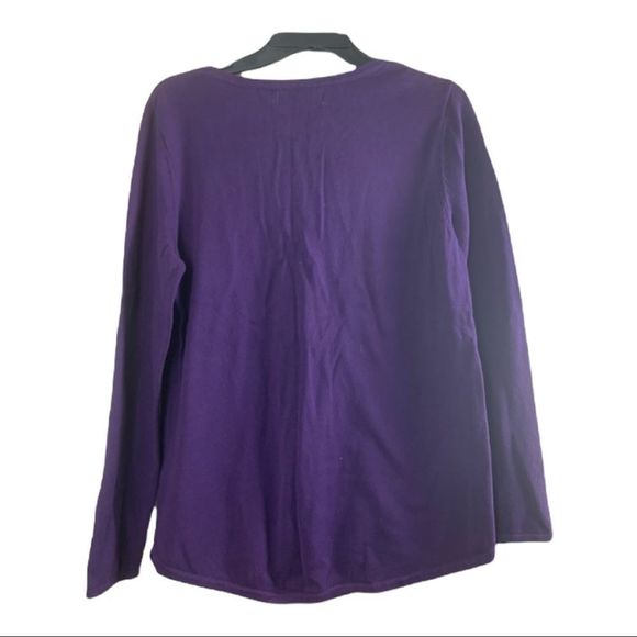 Karen Scott Sz S Sweater Purple Dynasty NWT - Picture 7 of 7